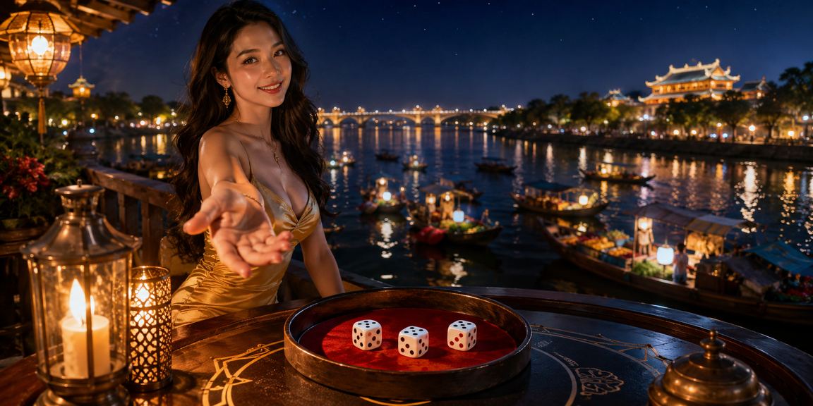 Trò chơi Tài Xỉu với xúc xắc tại bãi biển Huế, không khí giải trí miền Trung Việt Nam